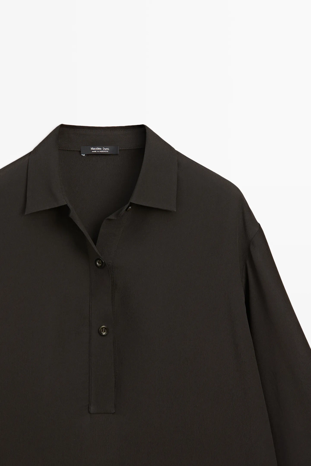 Рубашка с отложным воротником и пуговицами - MASSIMO DUTTI