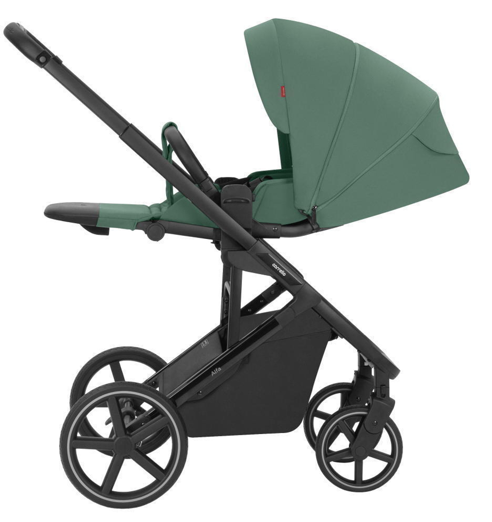Коляска Carrello Alfa CRL-6522 2025 Cybex Cloud G i-Size Lava Grey 3 в 1 Meadow Green