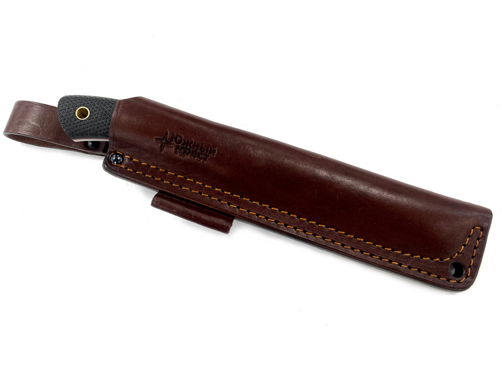 Нож Praiter, N690 конв., микарта черная, 246.2162