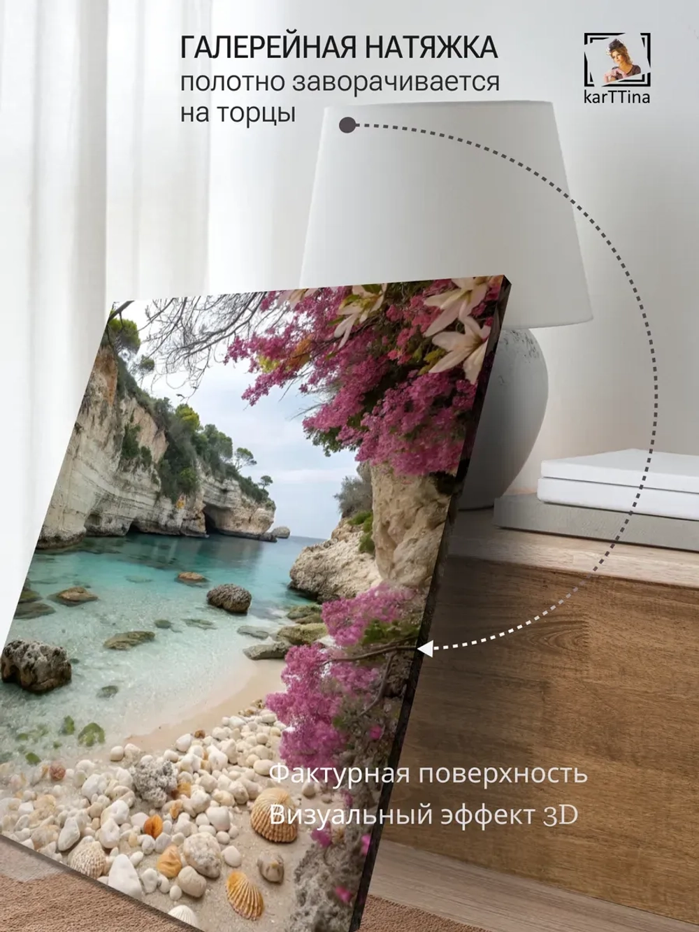 Картина Розовый оазис 30х40см модульная 1шт.