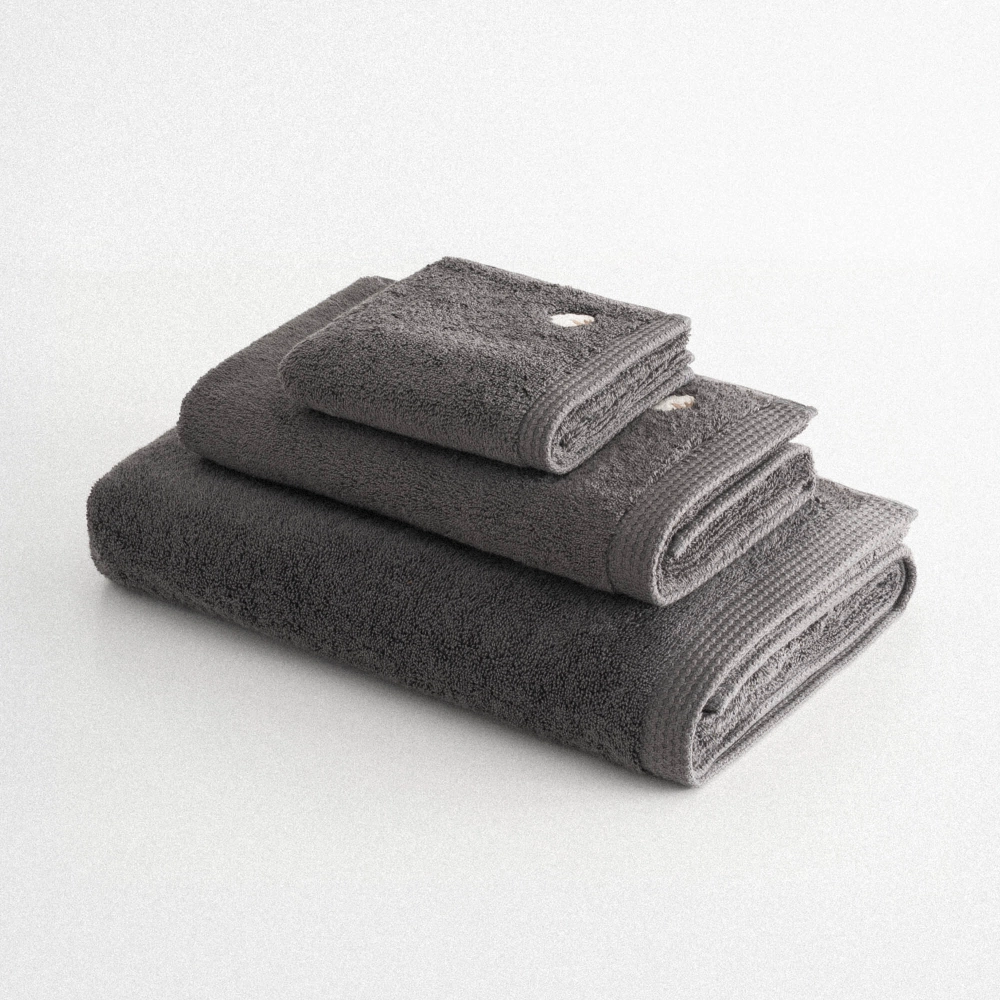 Полотенце из органического хлопка Pure Cotton 80х150 темно-серый