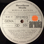 Mireille Mathieu ‎– Merveilleuse Mireille (Германия 1971г.)