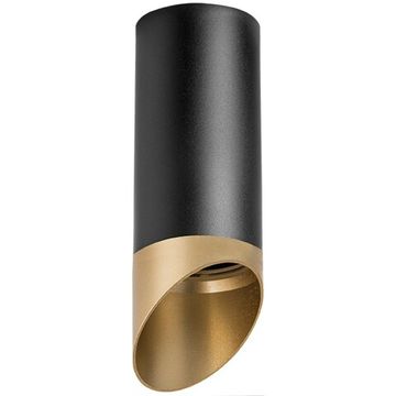 Точечный накладной светильник 1*GU10 R64871490 черный/золото Rullo Lightstar