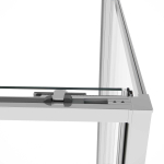 Душевой уголок Vincea Слим Софт (Slim Soft) VSR-1SS9015CL, 1500*900, хром, стекло прозрачное