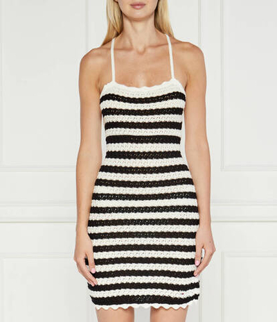 Платье CROCHET STRIPE Tommy Jeans - белый(DW0DW17951)