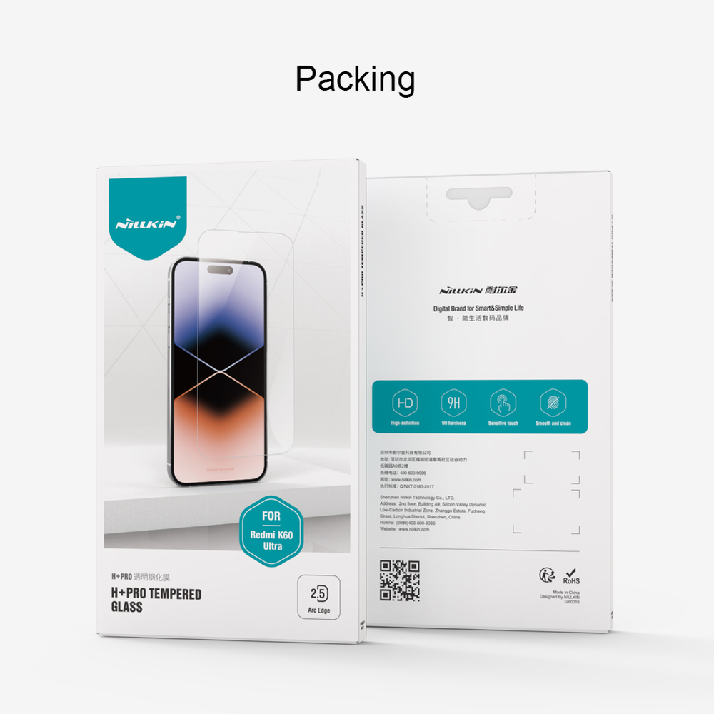 Защитное стекло с прозрачными рамками от Nillkin для Xiaomi 13T и 13T Pro, серия H+Pro Anti-Explosion Glass Screen Protector