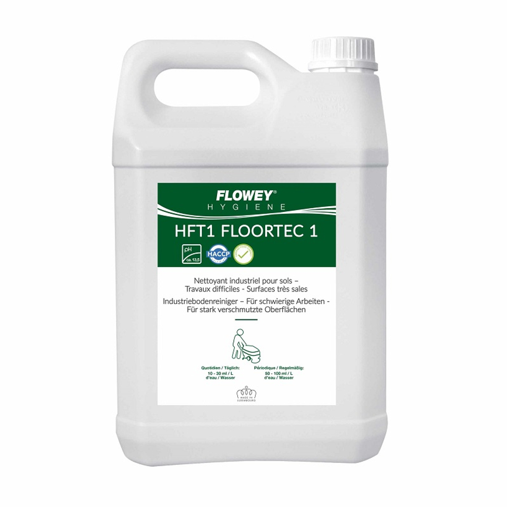 Низкопенное щелочное моющее средство FLOORTEC 2 VIOLET, канистра 5 л., FLOWEY (Люксембург)