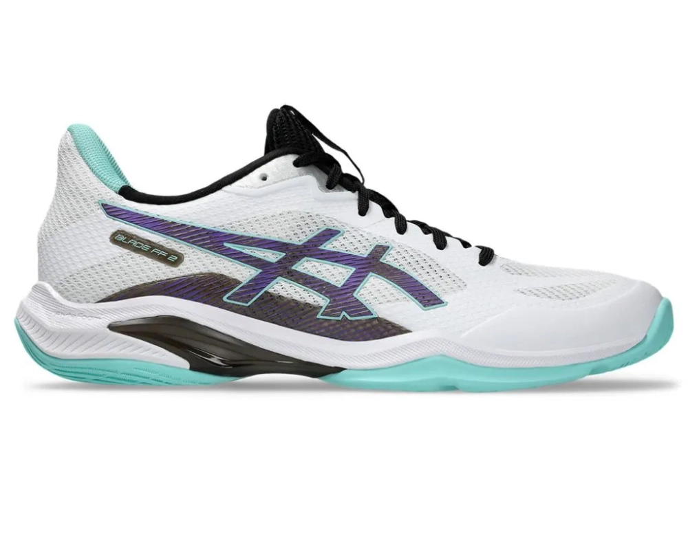 Мужские кроссовки для сквоша/бадминтона Asics Blade FF 2 - white/radiant amethyst