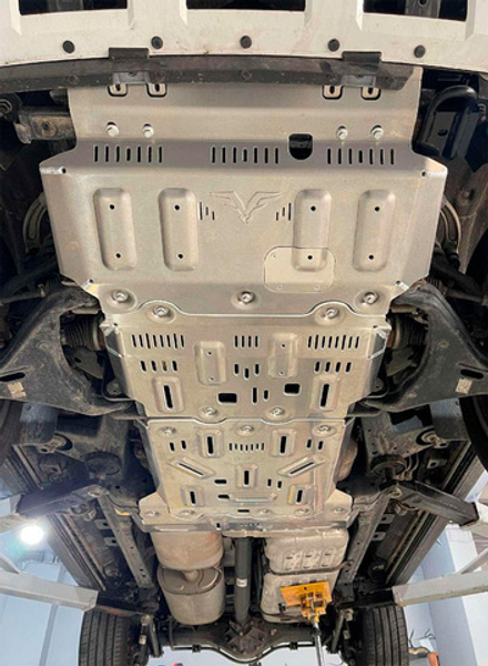 Защита радиатора, картера, РК, КПП для TANK 500 2022-2024 (бензин), алюминиевая, 8 мм Falcon