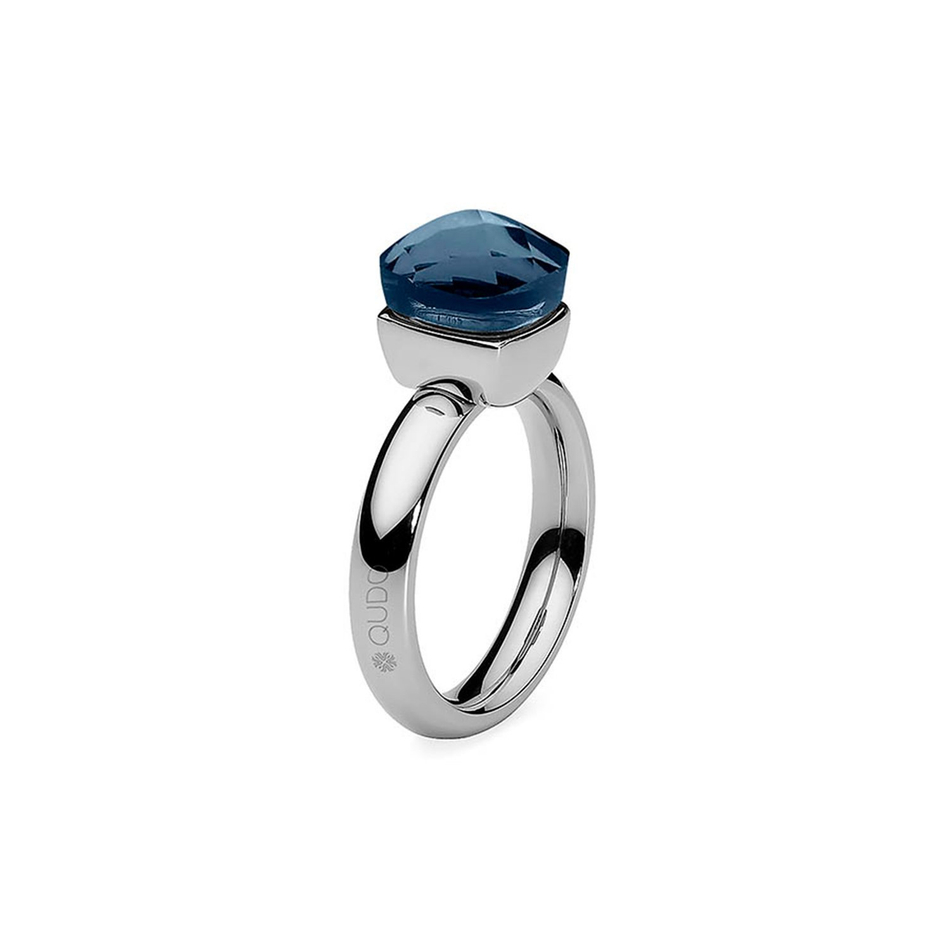 Кольцо Qudo Firenze dark blue 17.2 мм 611059/17.2 BL/S размер 17,2