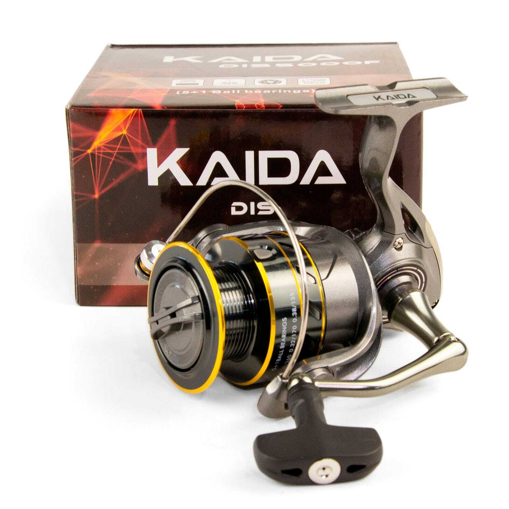 Безынерционная катушка 800 Kaida Discover DIS800F (5+1BB, мет.шпуля)