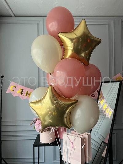 Фонтан шаров "Розовое дерево"