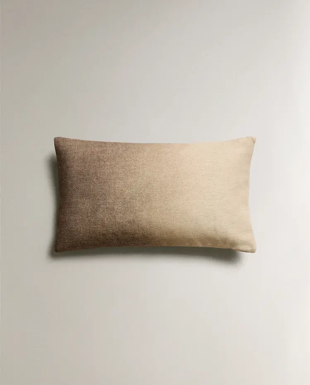 ZARA HOME НАВОЛОЧКА ДЛЯ ДЕКОРАТИВНОЙ ПОДУШКИ С ЭФФЕКТОМ ОМБРЕ, СВЕТЛО-БЕЖЕВЫЙ