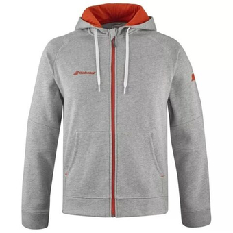 Мужская теннисная кофта Babolat Exercise Hood Jacket Men - серый