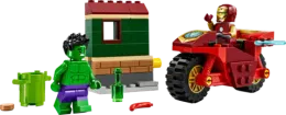 Конструктор LEGO Marvel 76287 Железный человек на мотоцикле и Халк
