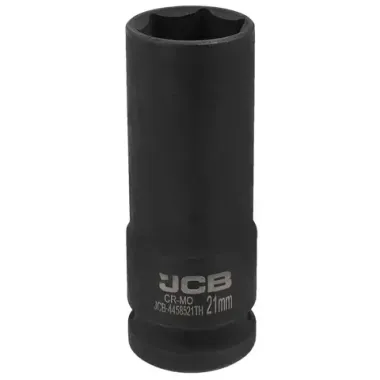 Головка ударная глубокая тонкостенная 1/2'', 21мм (6гр.) JCB JCB-4458521TH
