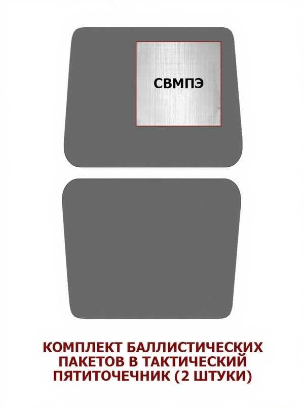 Баллистический пакет для пятиточечника, MIMICRYA, СВМПЭ 24 слоя, Бр2