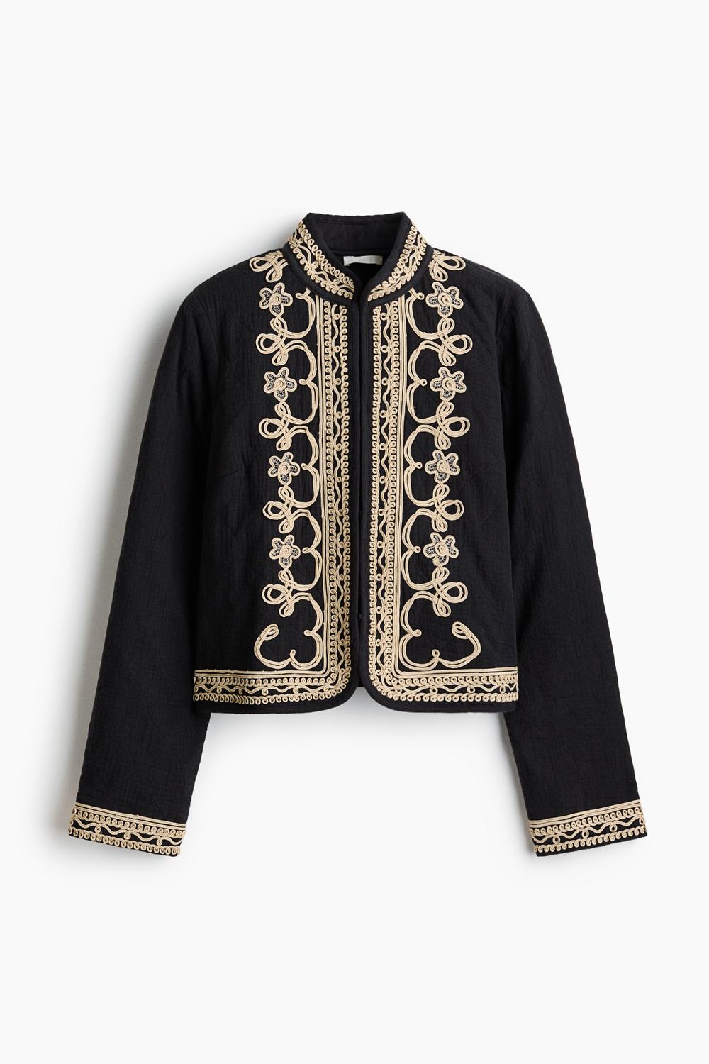 Муслиновая куртка с декоративной лентой - H&M