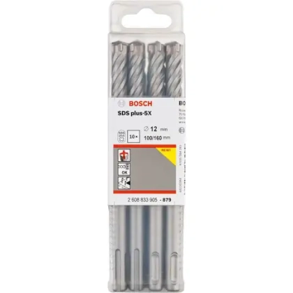 Бур по бетону SDS plus-5X 12x100x160 мм, 10 шт. BOSCH 2608833905