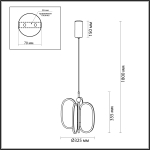 Подвесной светодиодный светильник Odeon Light PIUMA 6665/38L