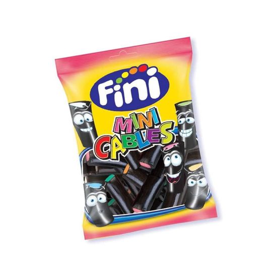 Жевательный мармелад Fini Mini Cables, Лакрица, 90 г (Испания)