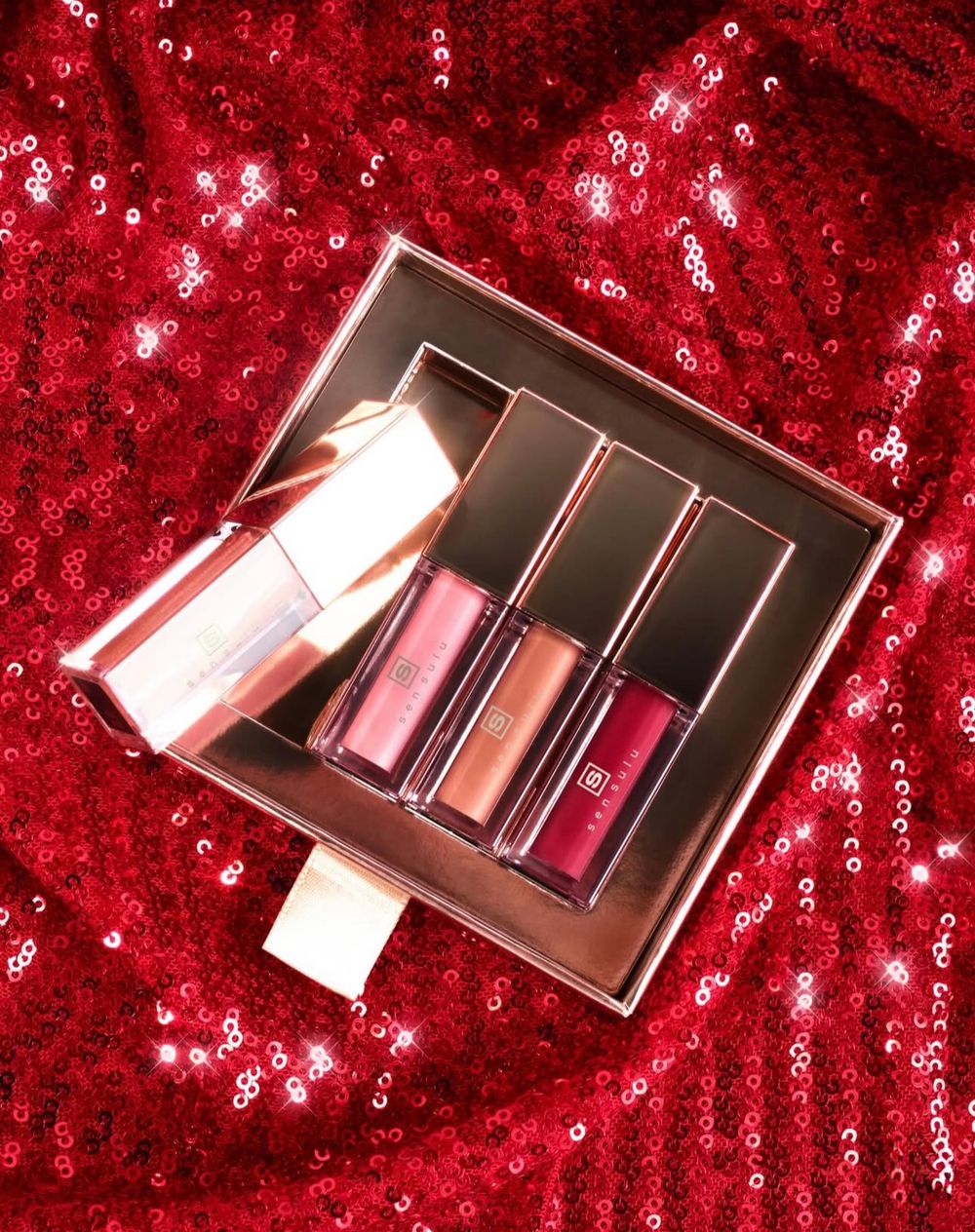 Набор мини-блесков для губ SenSulu Mini Lipgloss Glossy Gems