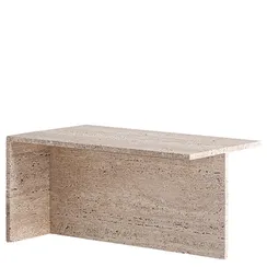 Журнальный столик из травертина Theuville, 80х50x40х