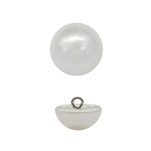Пуговицы на ножке 28L=18 мм, (White (белый)), 24 шт