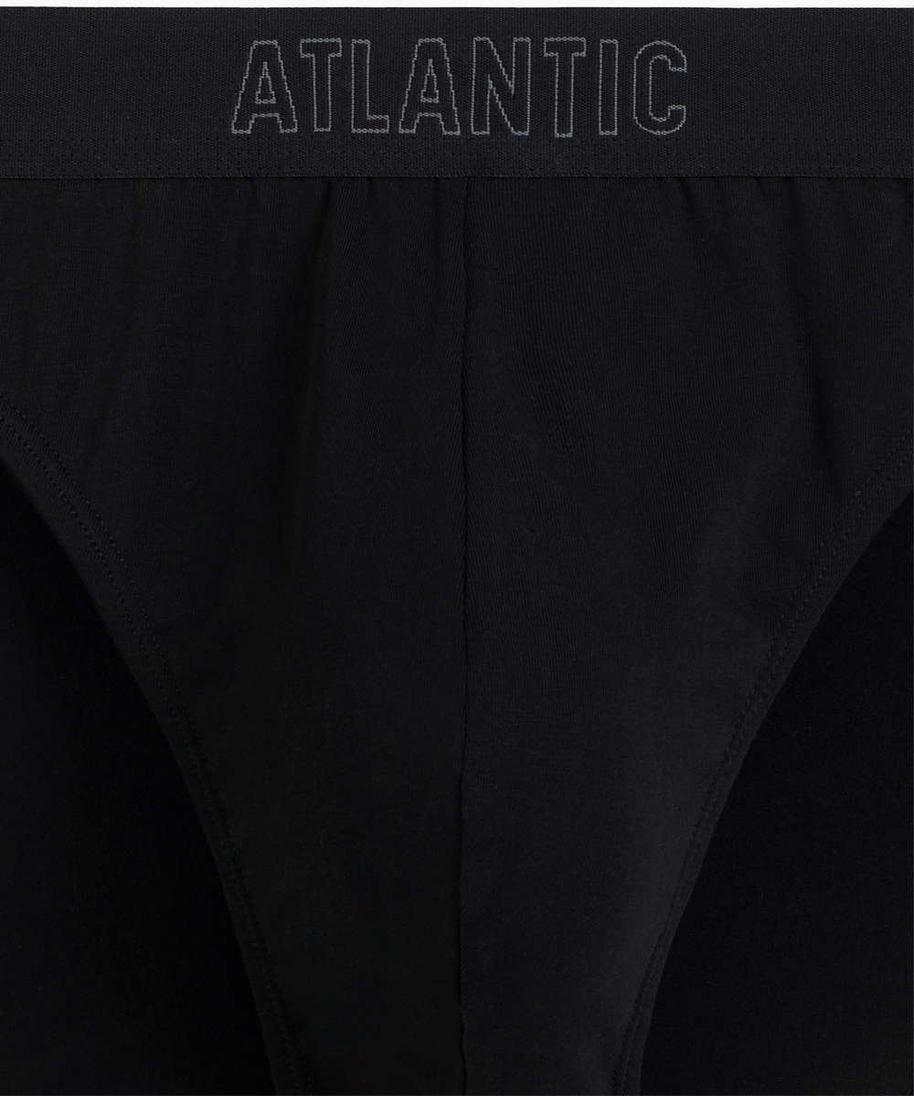 Мужские трусы слипы спорт Atlantic, набор 3 шт., хлопок, графитовые + черные + индиго, 3MP-221