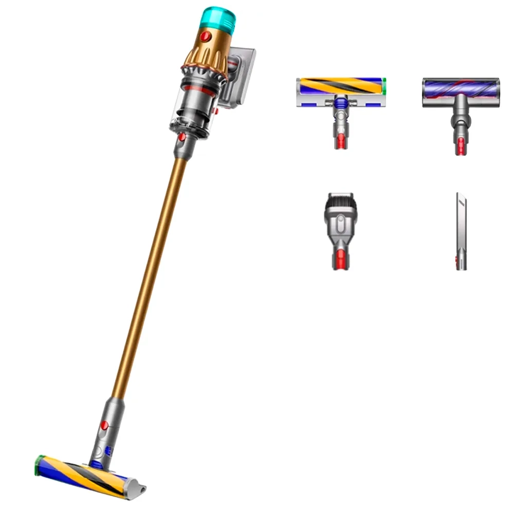Беспроводной вертикальный пылесос Dyson V12 Detect Slim Absolute (SV46), Gold / Gold