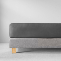Простыня на резинке 150x200 Estella 840 graphit темно-серая