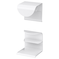 IKEA DRAGSMARK (ИКЕА ДРАГСМАРК) — Обжимная ручка, белая, 40 мм