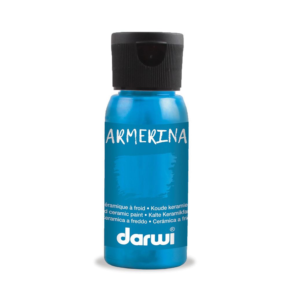 Краска для керамики Darwi Armerina, 50мл, 280 голубой тюркиз