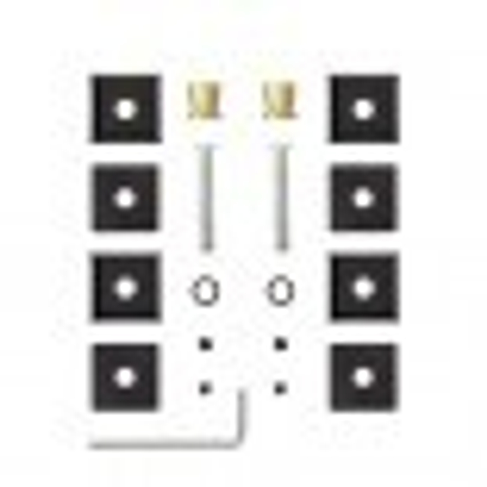 Ручка скоба офисная AVERS HC-0920-40*20/800-INOX-BLM черная
