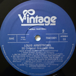 Louis Armstrong ‎– 20 Original Greatest Hits (Италия 1980г.)