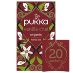 замятая коробка - Pukka Чай Ванильный Vanilla chai с корицей, имбирем и ванилью, 20 пакетиков, 40 г (из Финляндии)
