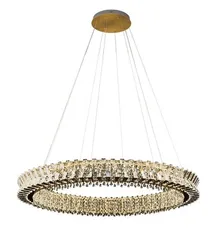 Люстра подвесная светодиодная NewRgy 107PLSK/D1100BG BRASS, 80 Вт, латунная