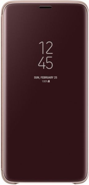 Чехол-книжка Samsung Clear View Standing для Galaxy S9+ (золотистый)