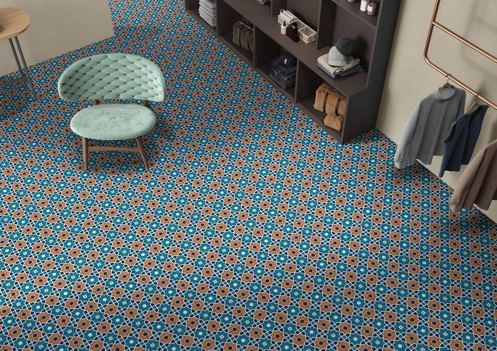 Ennface Pattern Morocco Aqua 20x20