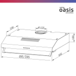 Вытяжка OASIS UP-60S
