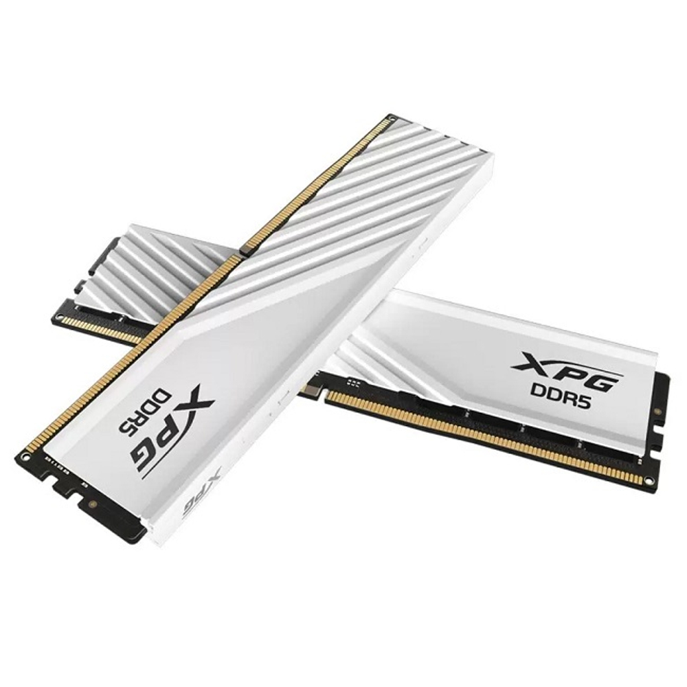 Оперативная память DIMM DDR5 32Gb, 6000Mhz, 2x16Gb, ADATA XPG Lancer Blade White (AX5U6000C3016G-DTLABWH)
