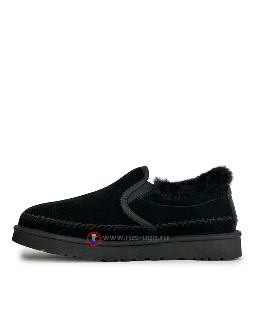 MEN'S STITCH SLIPPER - Black