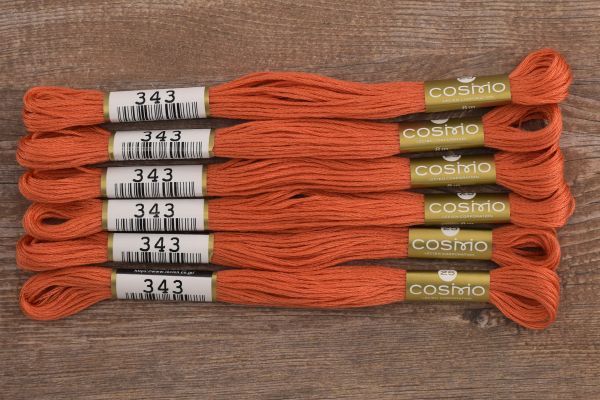 Мулине Lecien Cosmo, цв. 0343 / 6 мот. по 8 метров, в 6 сложений