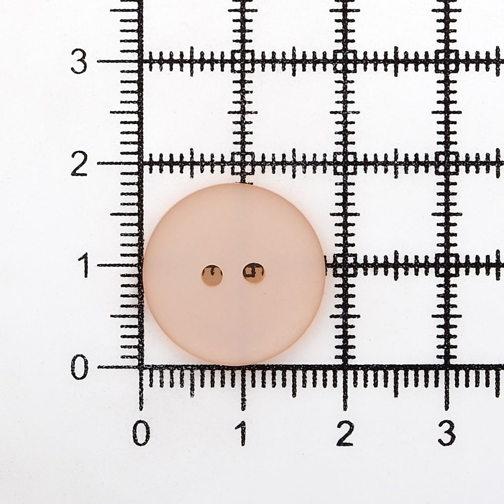 Пуговицы 2 прокола 28L=18 мм, пластик (col.61 светло-персиковый), CR-K18M, 144 шт