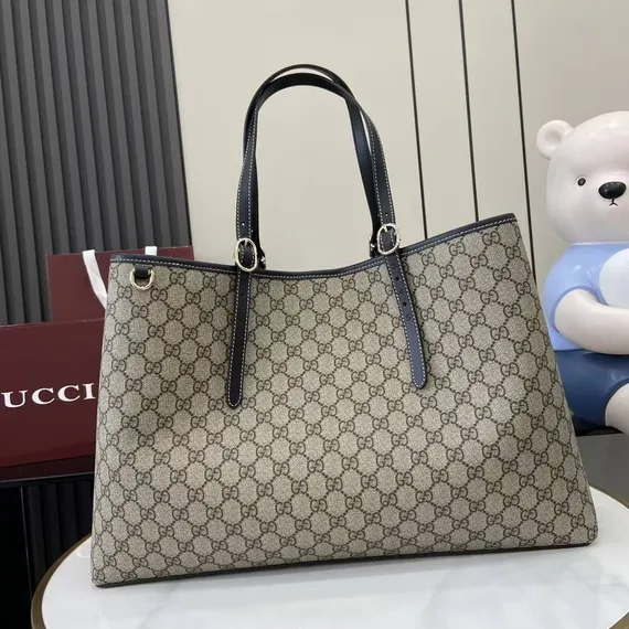 Сумка-тоут Gucci GG Emblem , чёрный