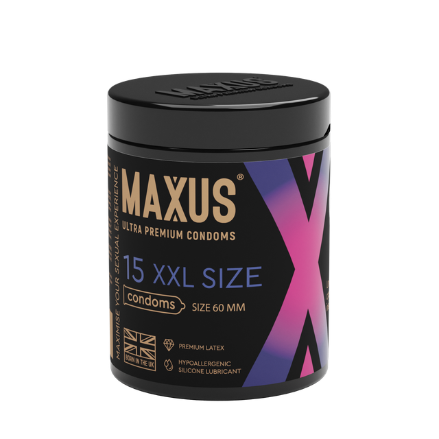 Презервативы MAXUS XXL, с увеличенным размером, X-Edition, 15 шт