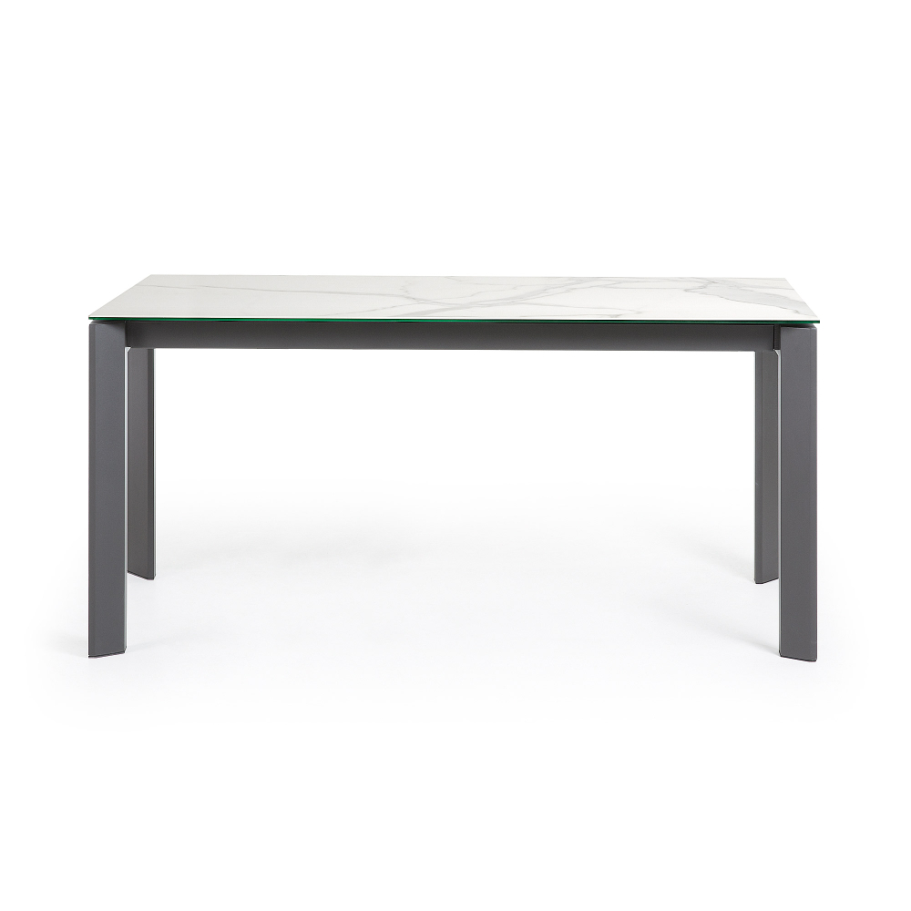 Стол Atta 160 (220) x90 антрацит, керамика