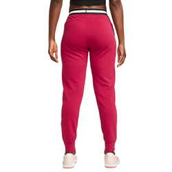 Женские теннисные брюки Nike Dri-Fit Heritage Core Fleece Pant - красный