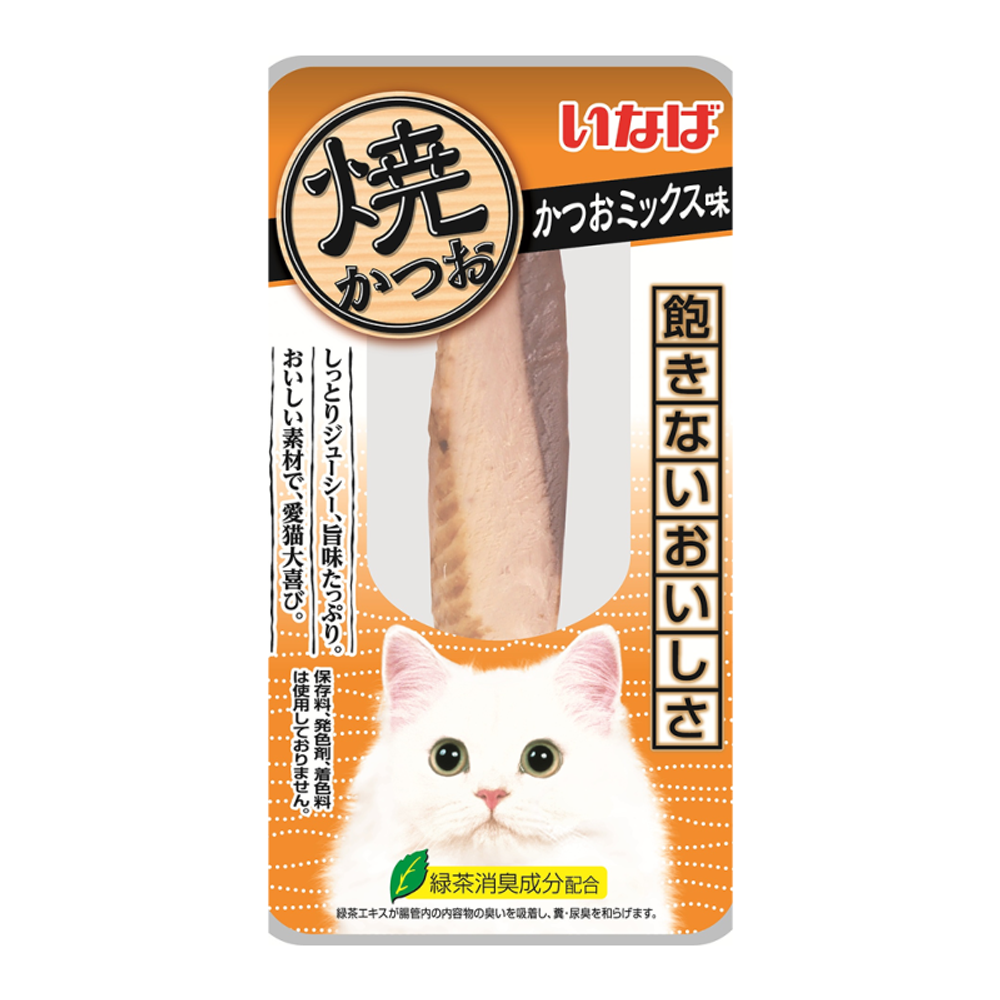 Лакомство Inaba Yaki Tuna Филе тунца со вкусом кацуобуси для кошек 12 г