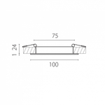 Встраиваемый светильник Lightstar Zocco 223072-XS